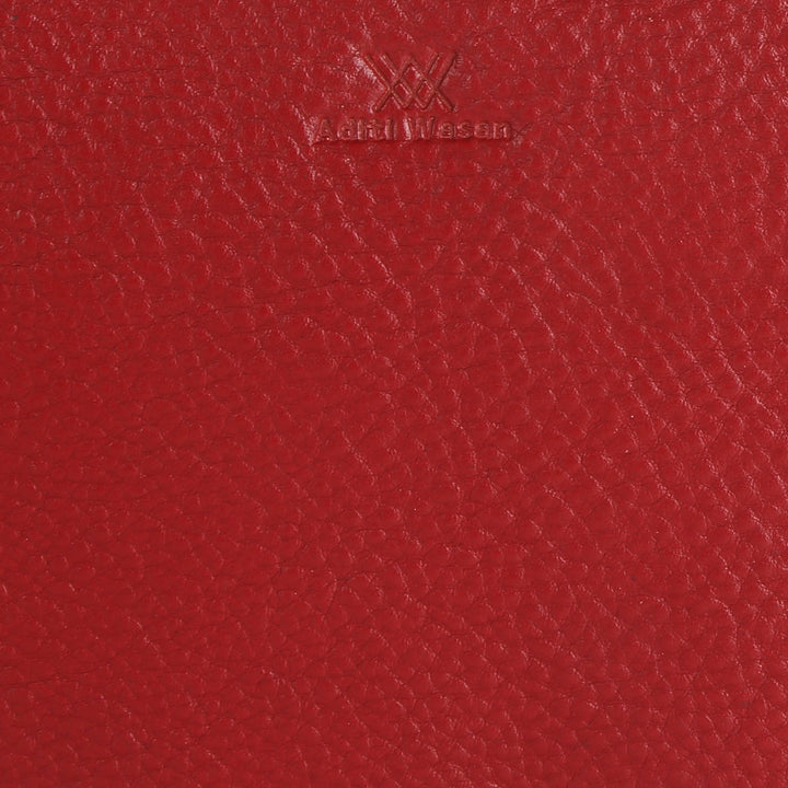 Women Casual Maroon Genuine Leather Wallet