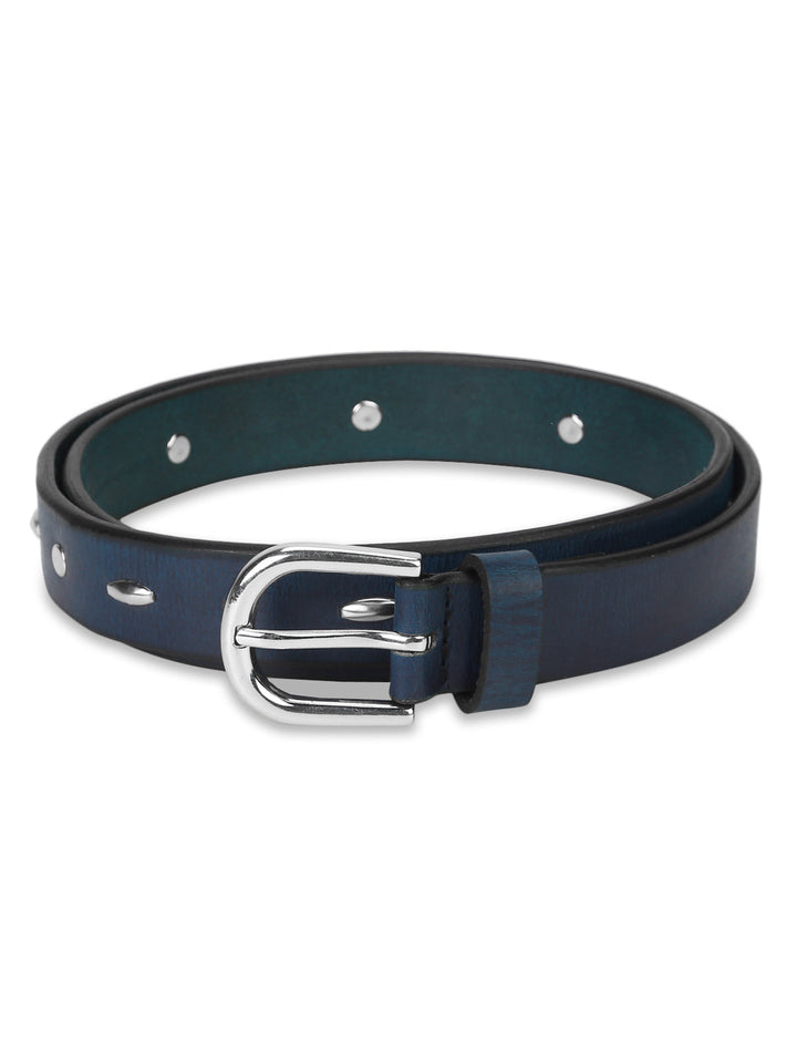 Women Casual Blue Genuine Leather Belt