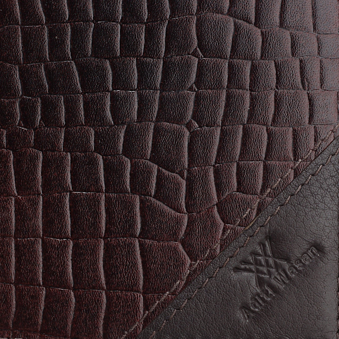 Embossed Croco Brown Wallet