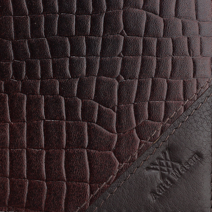 Embossed Croco Brown Wallet