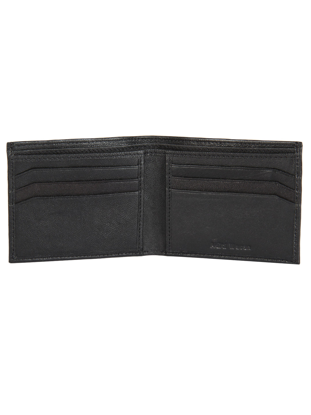 Genuine Leather Black Perforated Wallet