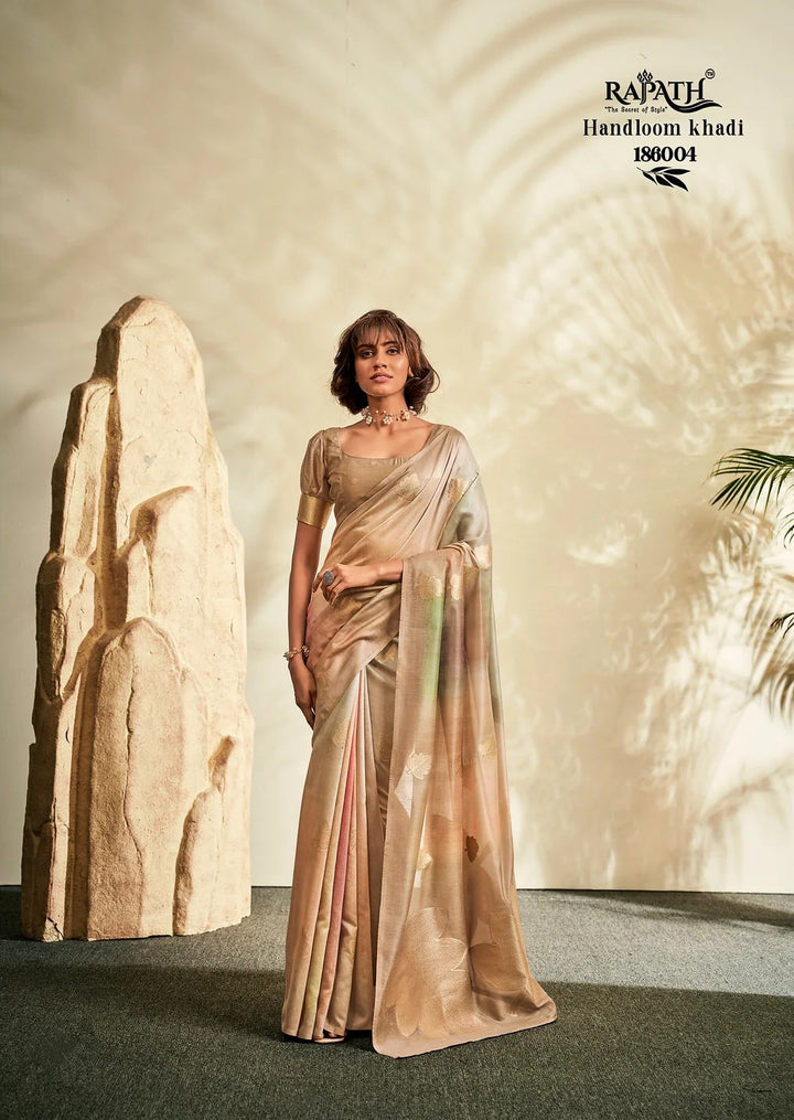 Premium Handloom Khadi Saree | Luxurious Drape for Weddings & Festive Events