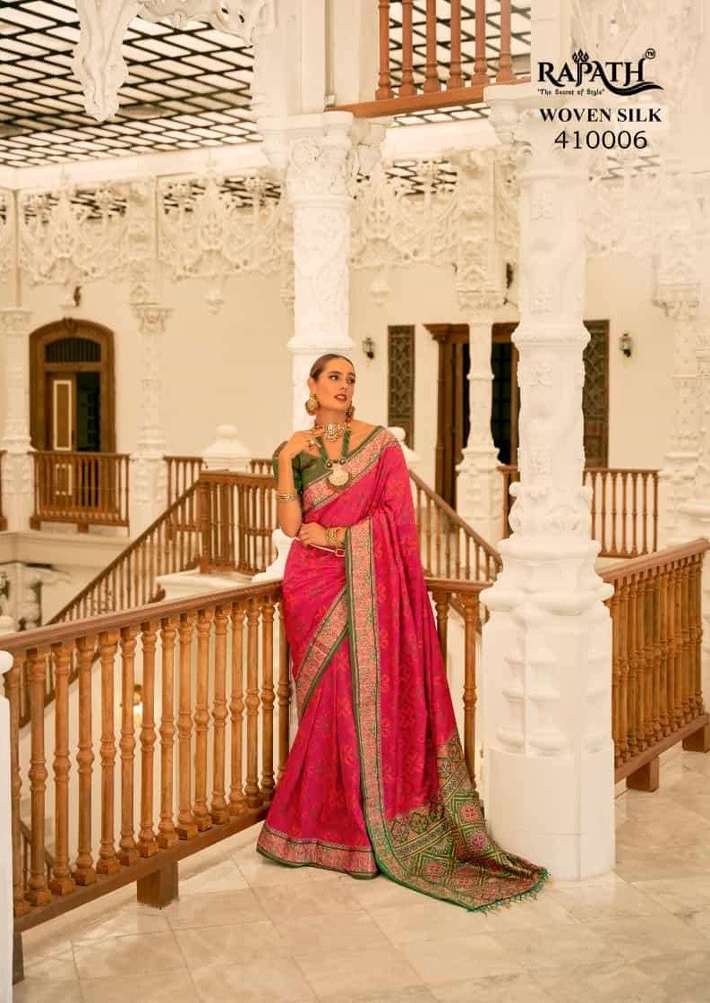 Timeless Rajpath Patola Silk Saree | Exquisite Weaving for Special Occasions