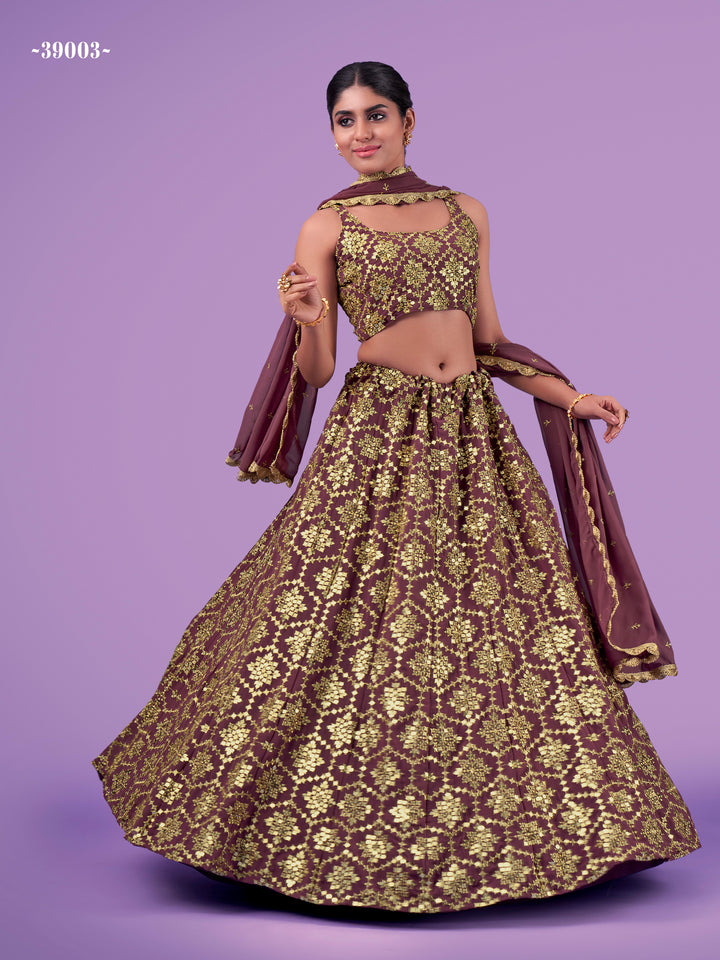 Elegant Lilac Lehenga Choli Set | Perfect for Parties & Functions