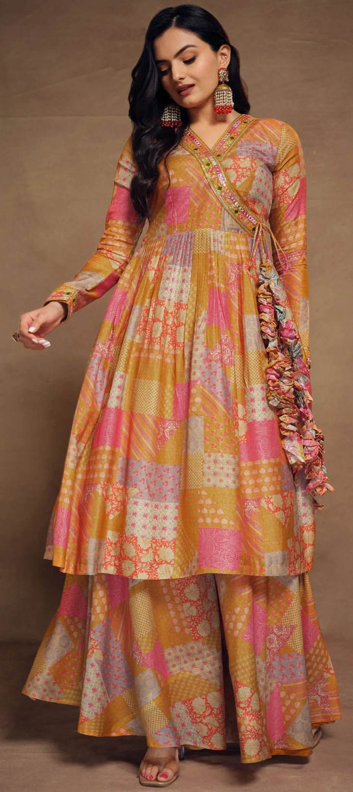 Yellow Shalwar Suit for Women | Traditional Ethnic Wear with Embroidery