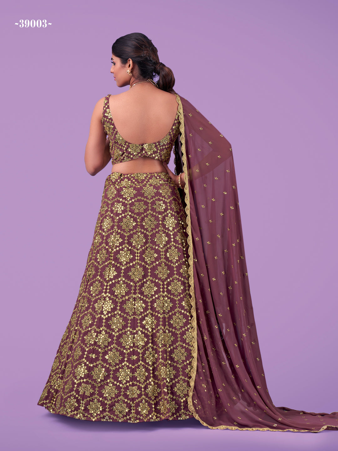 Elegant Lilac Lehenga Choli Set | Perfect for Parties & Functions