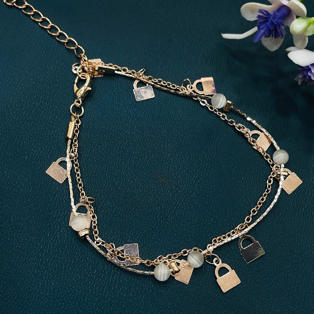 Charming silver bracelet featuring tiny butterfly charms, ideal for spring.