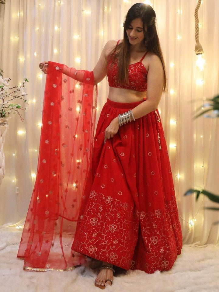 Gorgeous Red Lehenga Choli | Buy Bridal Lehenga Online Today