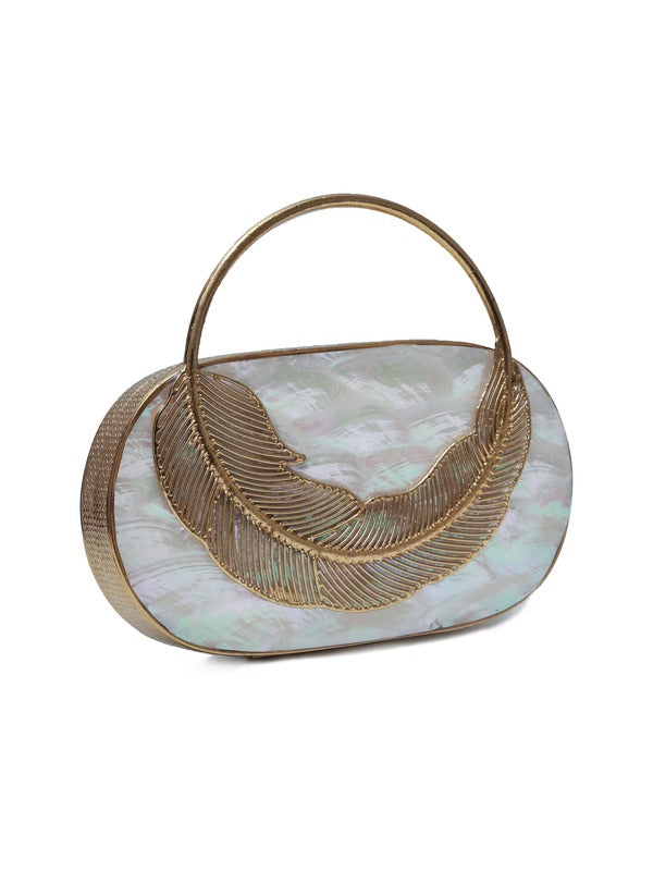 Stella Mother of Pearl Clutch | Designer Series Evening Bag