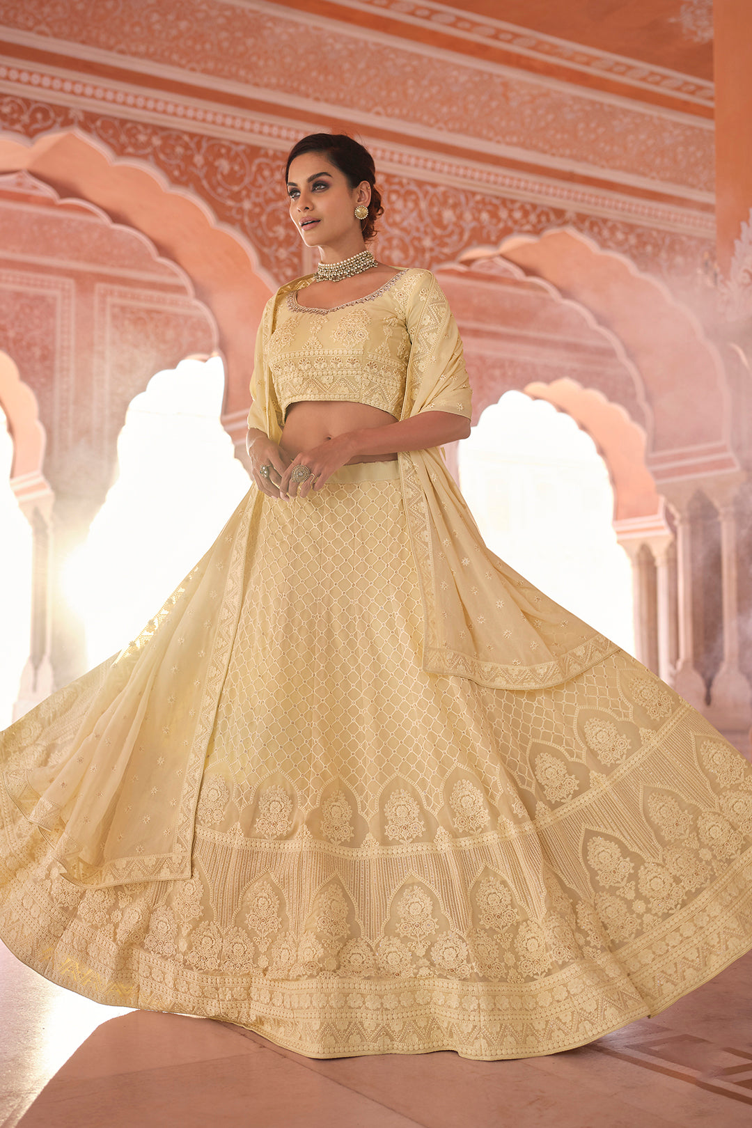 Elegant Off White Lehenga for Women | Bridal & Party Wear Lehenga Choli