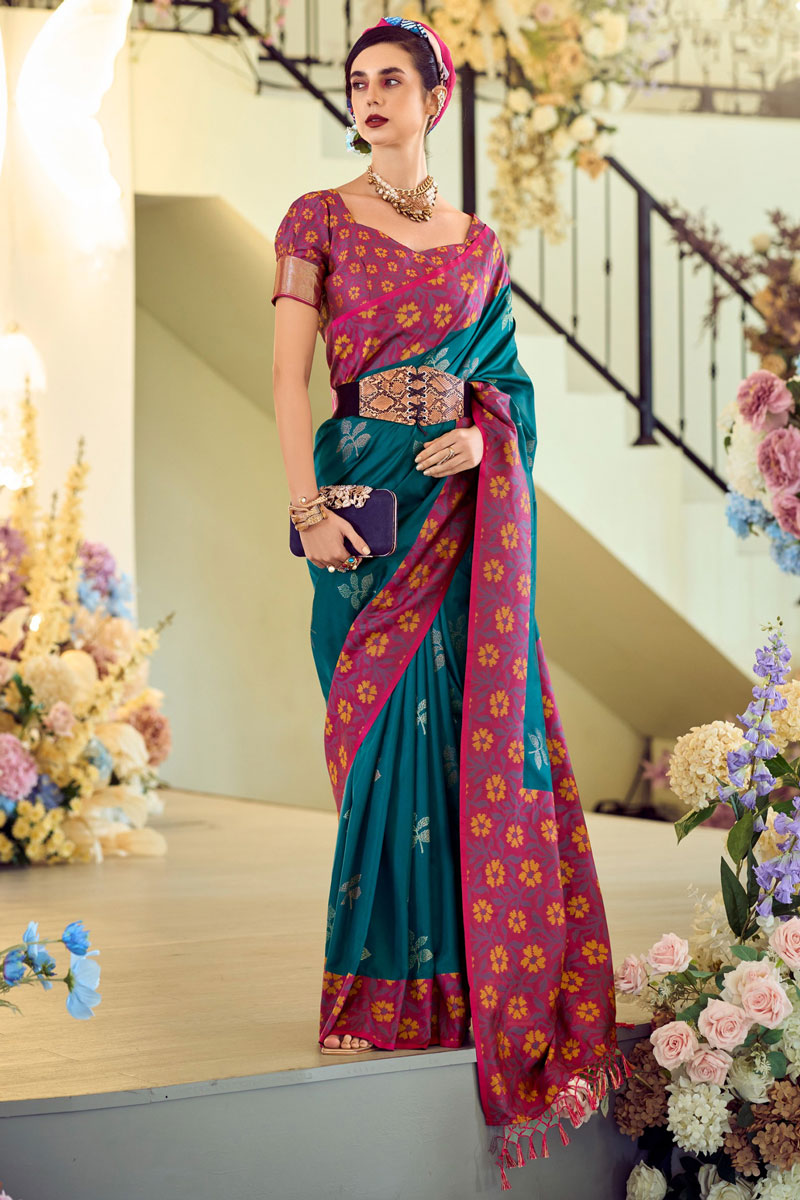 Breathtaking soft-silk Saree with Blouse | Crafted for Timeless Elegance