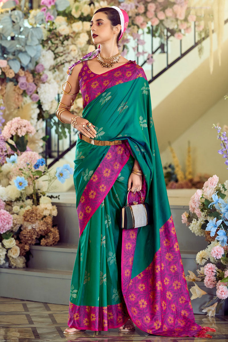 Breathtaking soft-silk Saree with Blouse | Crafted for Timeless Elegance