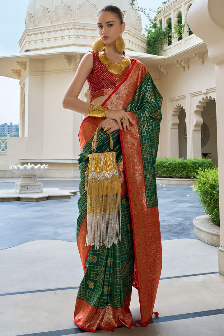 Banarasi PV Silk Jacquard Saree | Elegant Saree with Blouse for Festive Wear