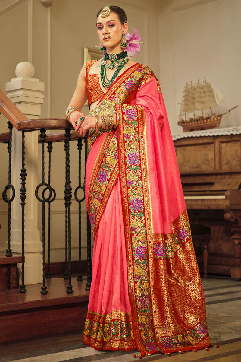 Beautiful p-v-silk Saree with | A Graceful Addition to Your Wardrobe