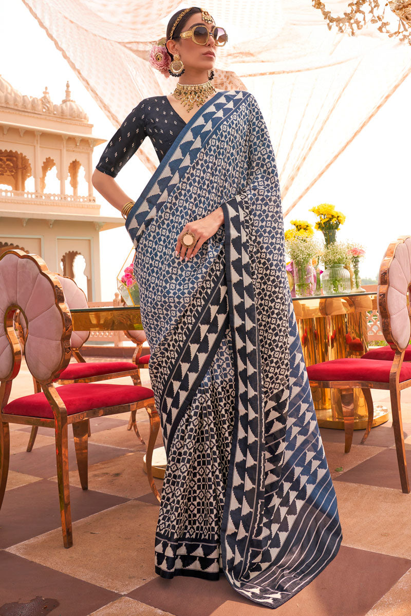 Sigma Silk Patola Print Saree | Perfect for Festive and Ethnic Occasions