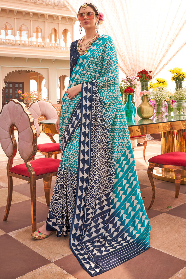 Sigma Silk Patola Print Saree | Perfect for Festive and Ethnic Occasions