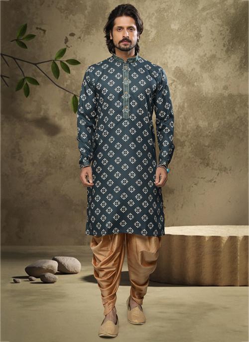 Premium Dark Green Festive Cotton Kurta Pajama | Symbolizing Elegance & Luxury in Every Detail