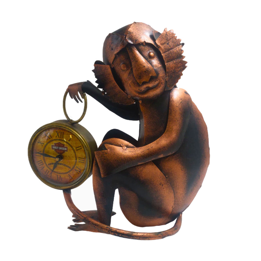 Fun and functional iron monkey clock, perfect for enhancing your home or office space.