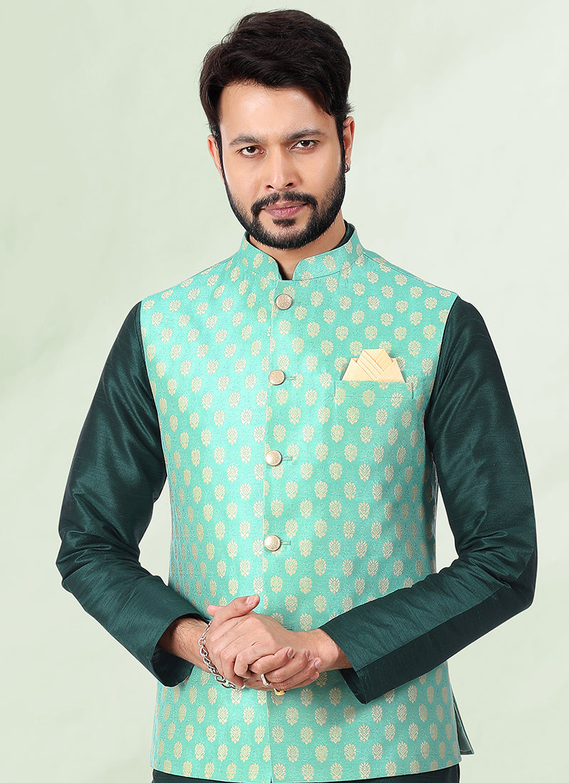 Glamorous Rich Banarasi silk Premium Kurta Pajama | Designed for Those Who Appreciate True Craftsmanship