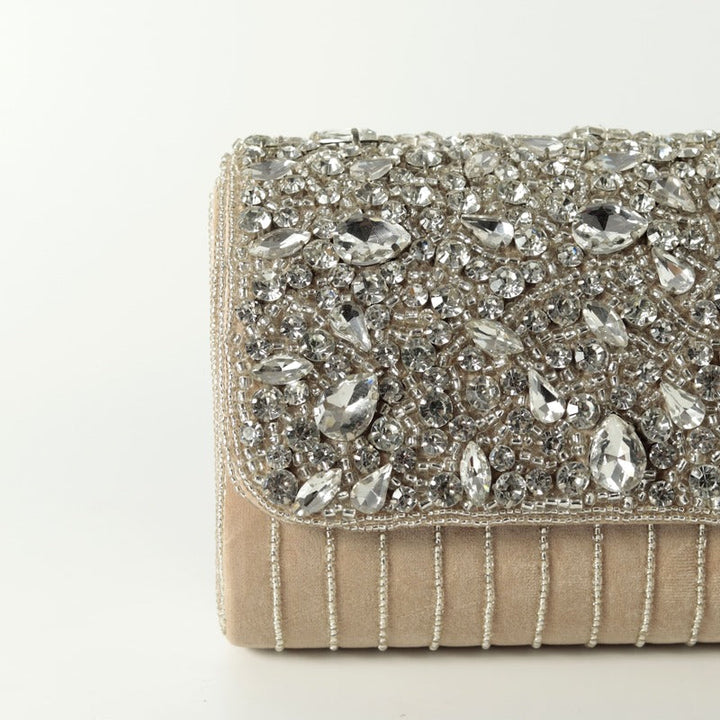 Grace Embellished Flap Bag | Trendy Handbag for Sheer Elegance