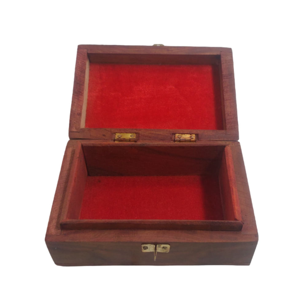 Handcrafted wooden jewelry box that combines style with functionality for your precious jewelry.