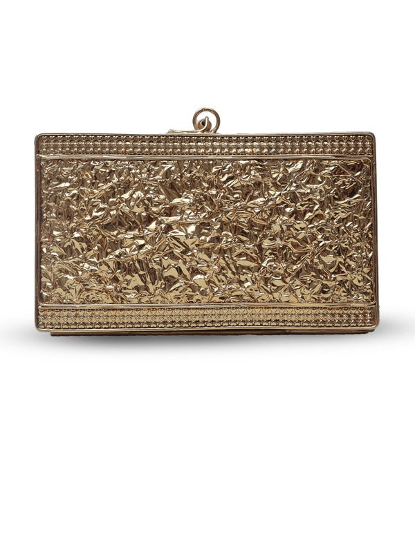 Embellished Brass Clutch | Unique Arya Signature Design