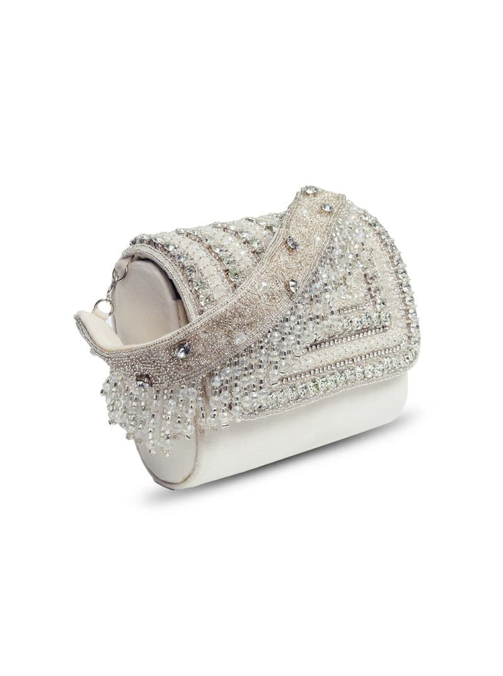 Nysa Embellished Flap Bag | Chic Clutch for Elegant Outfits