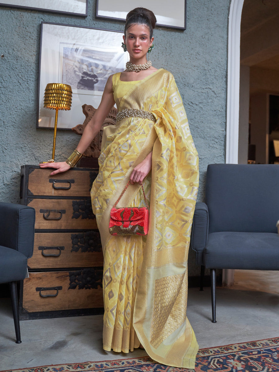 Red silk saree crafted for elegance and style.