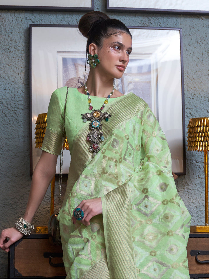 Vibrant color luxurious fabric exclusive attire crafted for elegance and style.