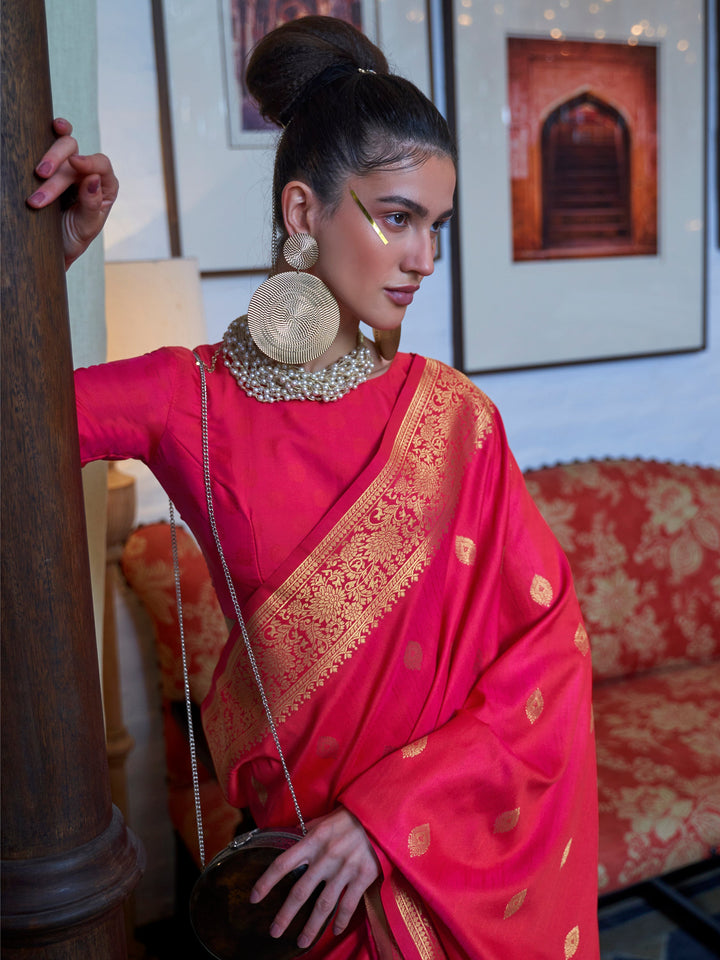 Vibrant color luxurious fabric exclusive attire crafted for elegance and style.