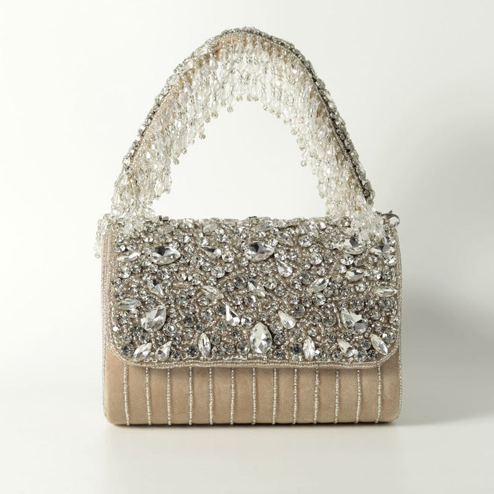 Grace Embellished Flap Bag | Trendy Handbag for Sheer Elegance