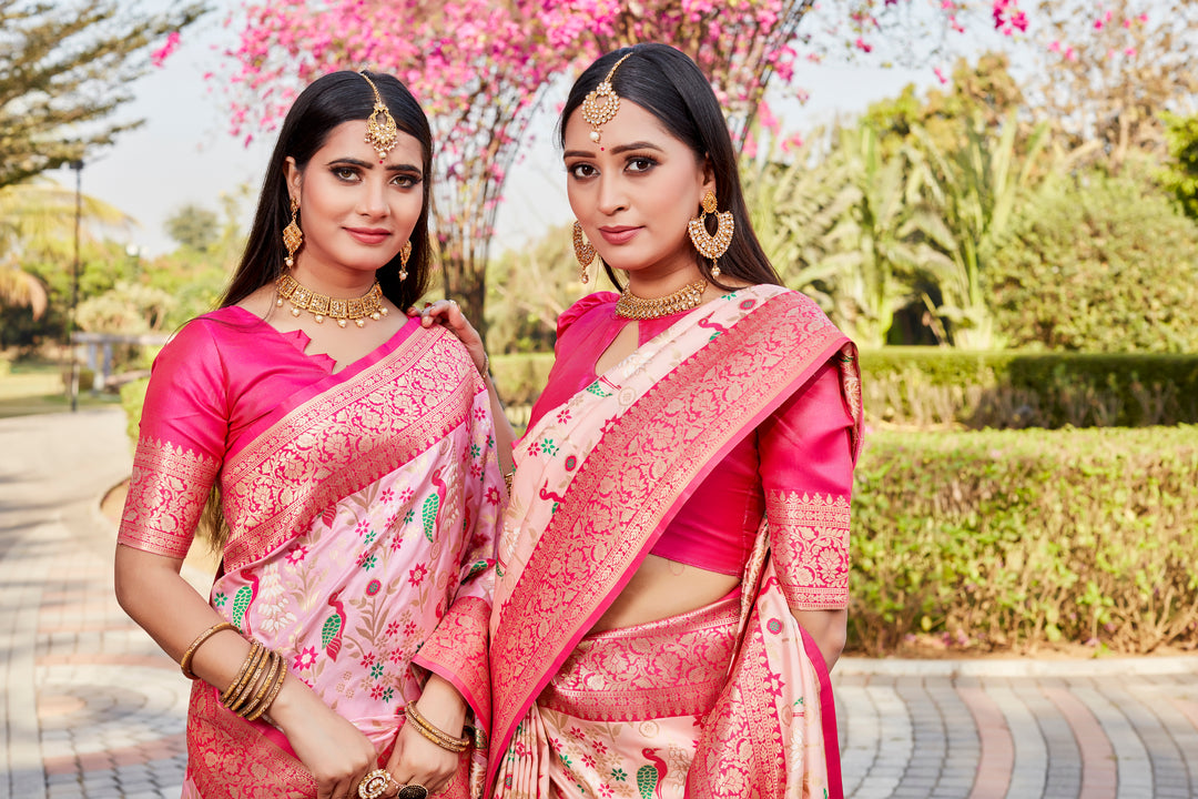 Premium Yellow Kanjivaram Soft Silk Saree with rich patterns and exquisite border detailing.