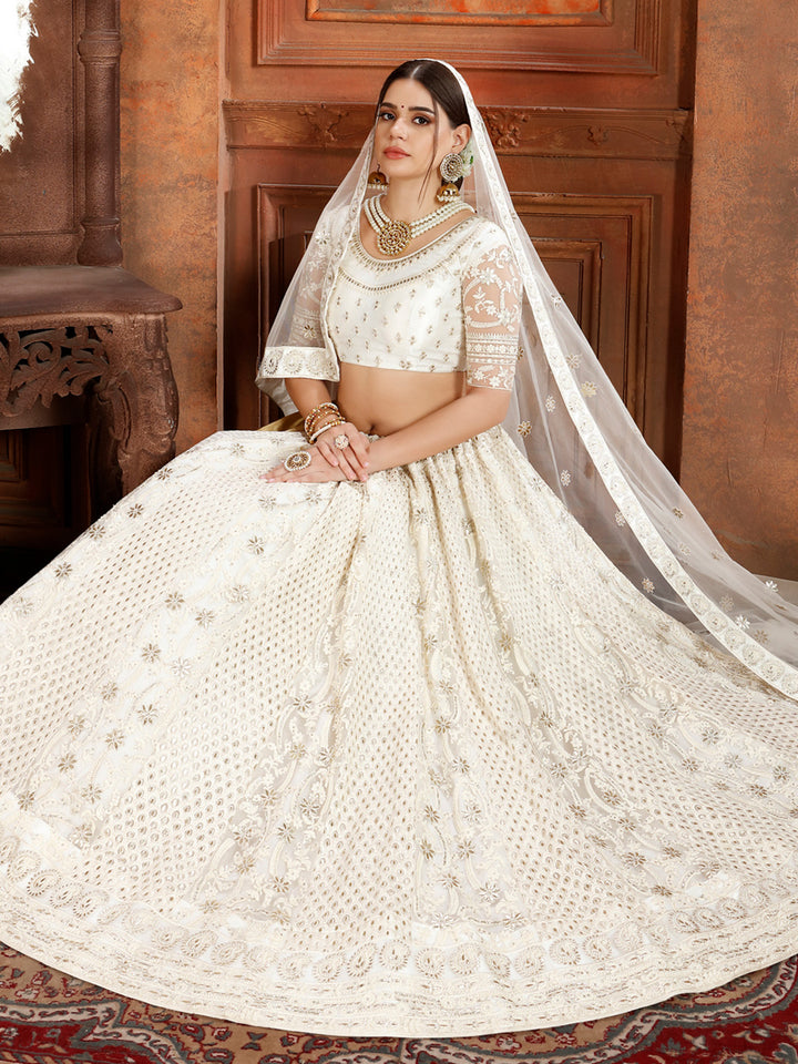 Soft Net Bridal Lehenga for Wedding | Elegant Lehenga Choli Set