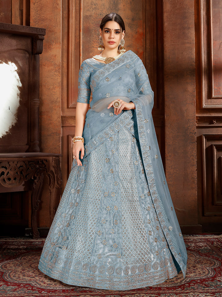 Soft Net Bridal Lehenga for Wedding | Elegant Lehenga Choli Set