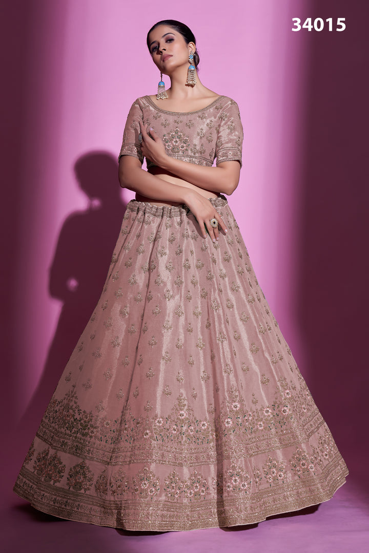 Georgette Lehenga with Zari & Stone Work | Designer Ethnic Wear for Women