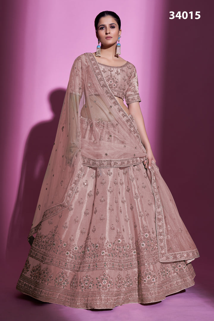 Georgette Lehenga with Zari & Stone Work | Designer Ethnic Wear for Women