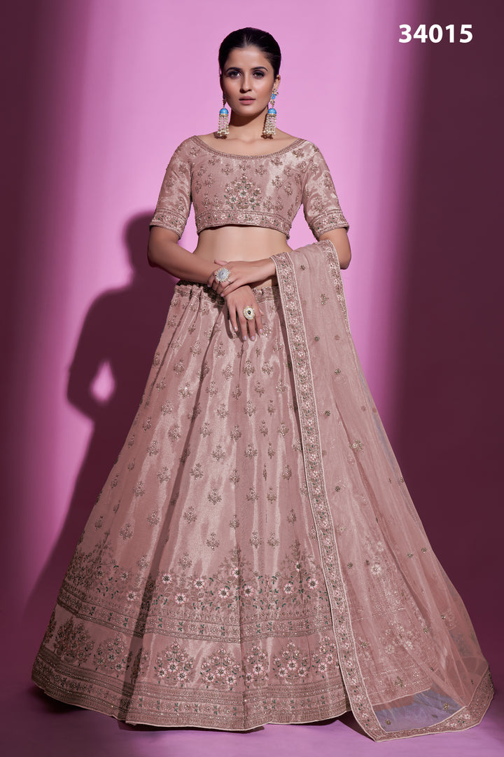 Georgette Lehenga with Zari & Stone Work | Designer Ethnic Wear for Women