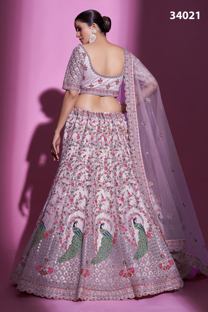 Soft Net Lehenga with Dori & Stone Work | Designer Ethnic Wear