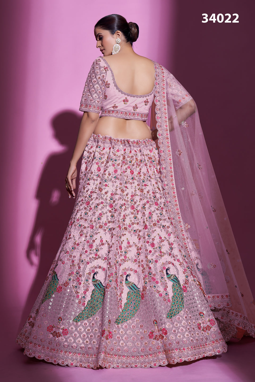 Soft Net Lehenga with Dori & Stone Work | Designer Ethnic Wear