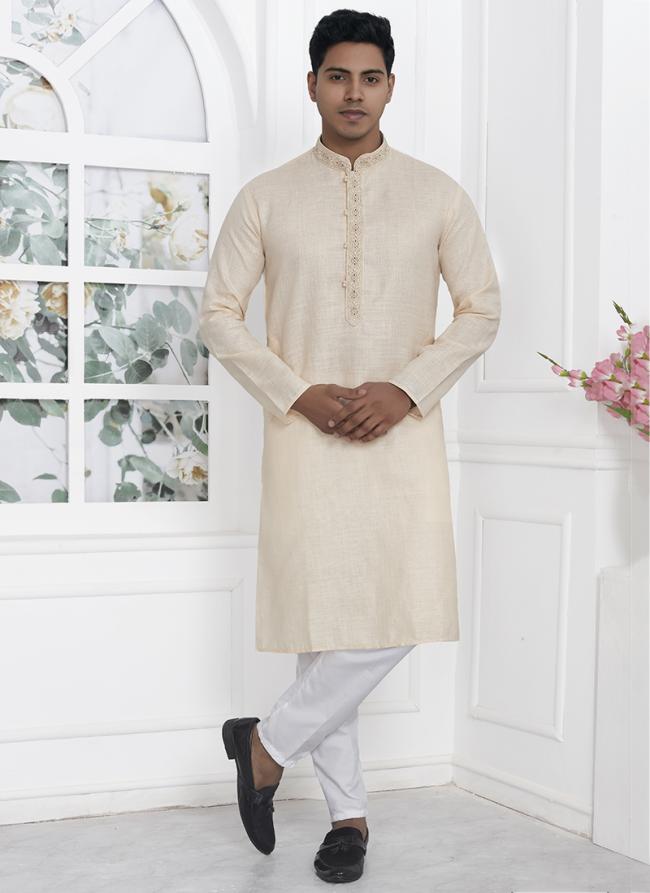 Modern Classic linen cotton Premium Kurta Pajama | Luxury Attire for Weddings & Special Moments