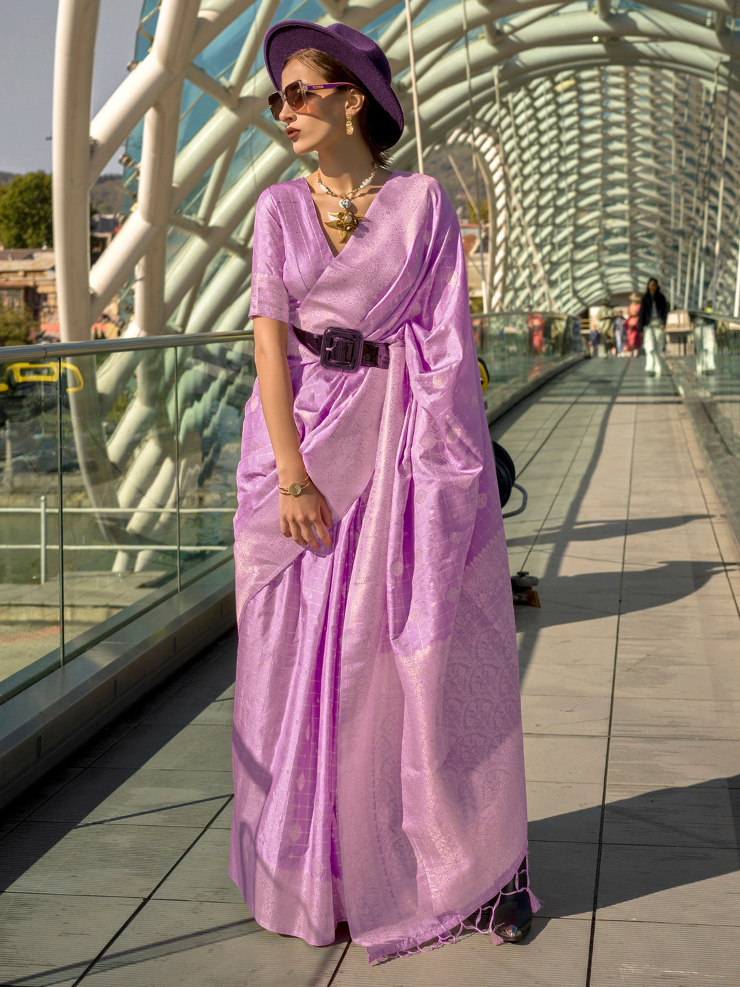 Vibrant color silk saree crafted for elegance and style.