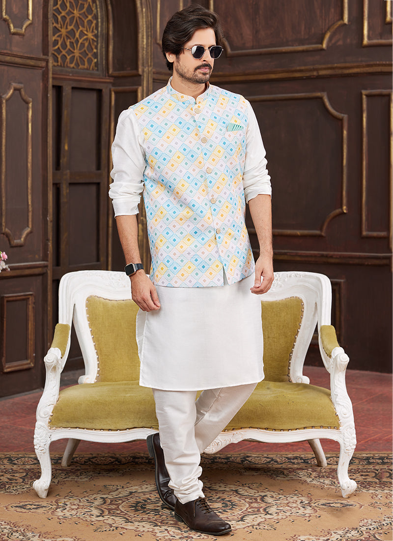 Sophisticated Formal banarasi silk Premium Kurta Pajama | A Must-Have for Exclusive Festive Wardrobes