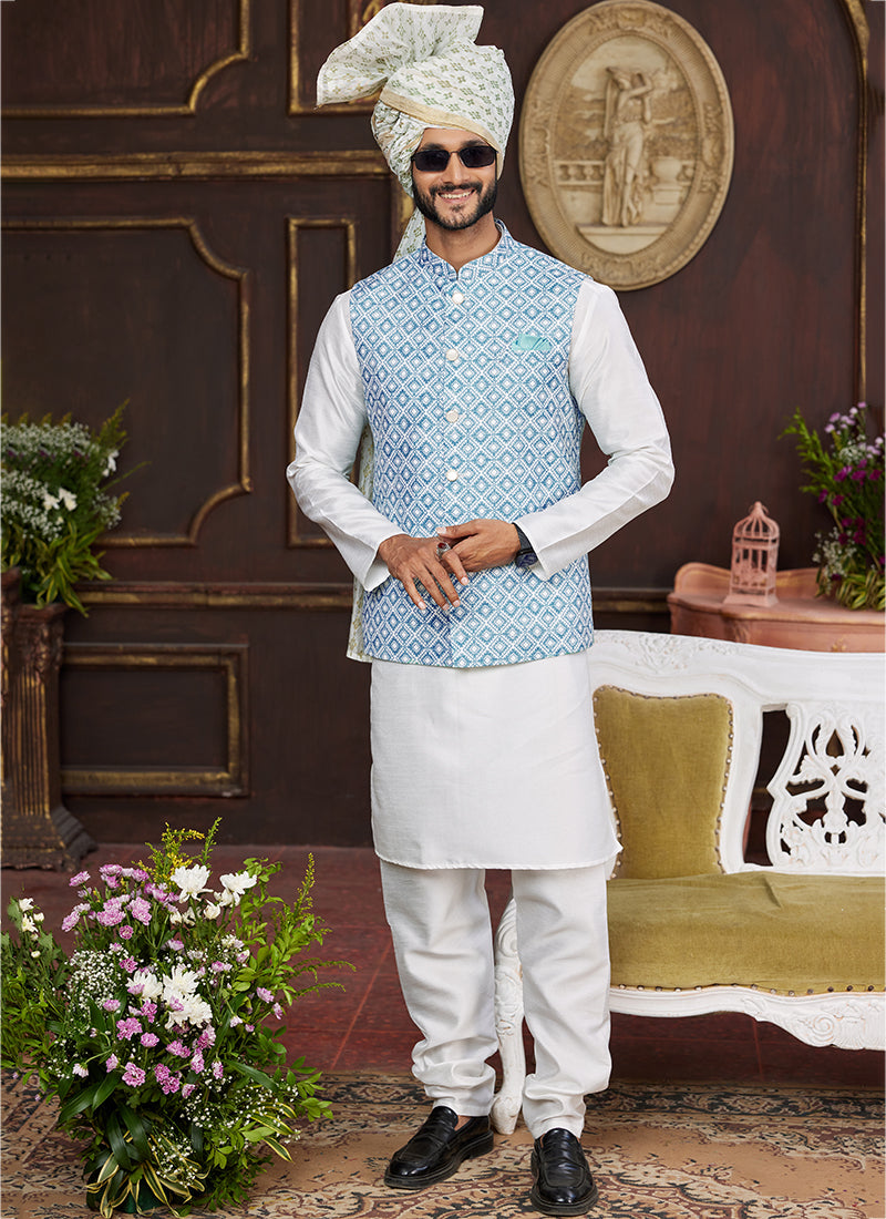 Graceful Trendy banarasi silk Premium Kurta Pajama | Luxury Attire for Weddings & Special Moments