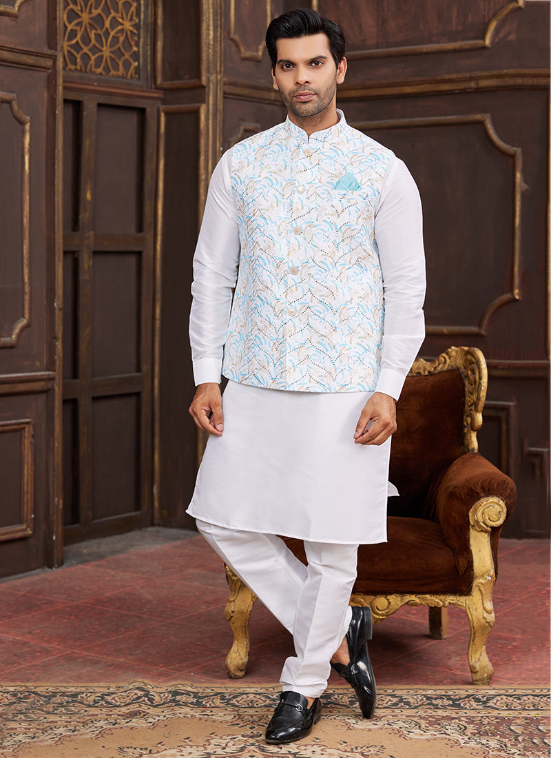 Sophisticated Formal Banarasi Silk Premium Kurta Pajama | Designed to Elevate Your Style for Cultural Events