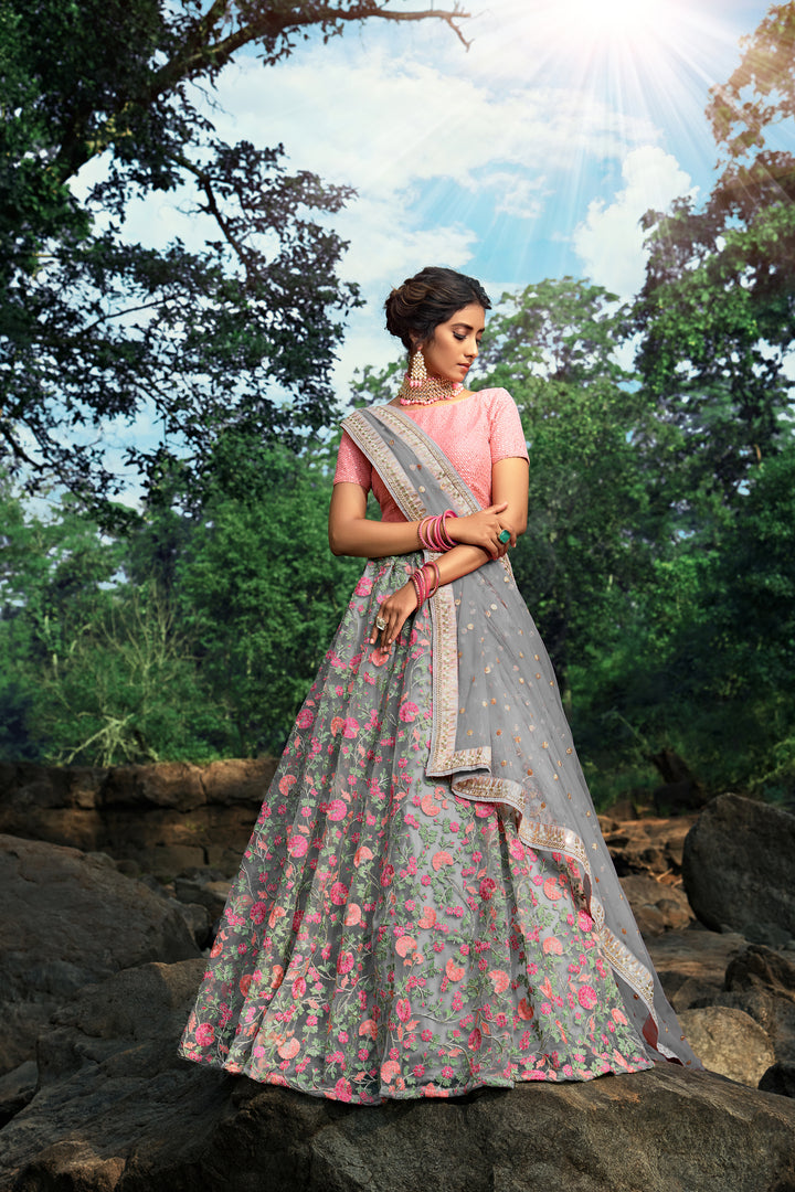 Radiant Soft Net Lehenga Set | Perfect for Celebrations & Festive Events