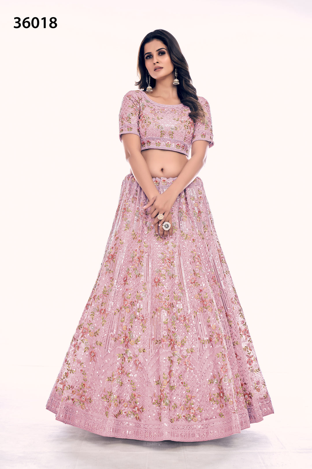 Luxurious Bridal Soft Net Lehenga | Embroidered Designer Lehenga Choli