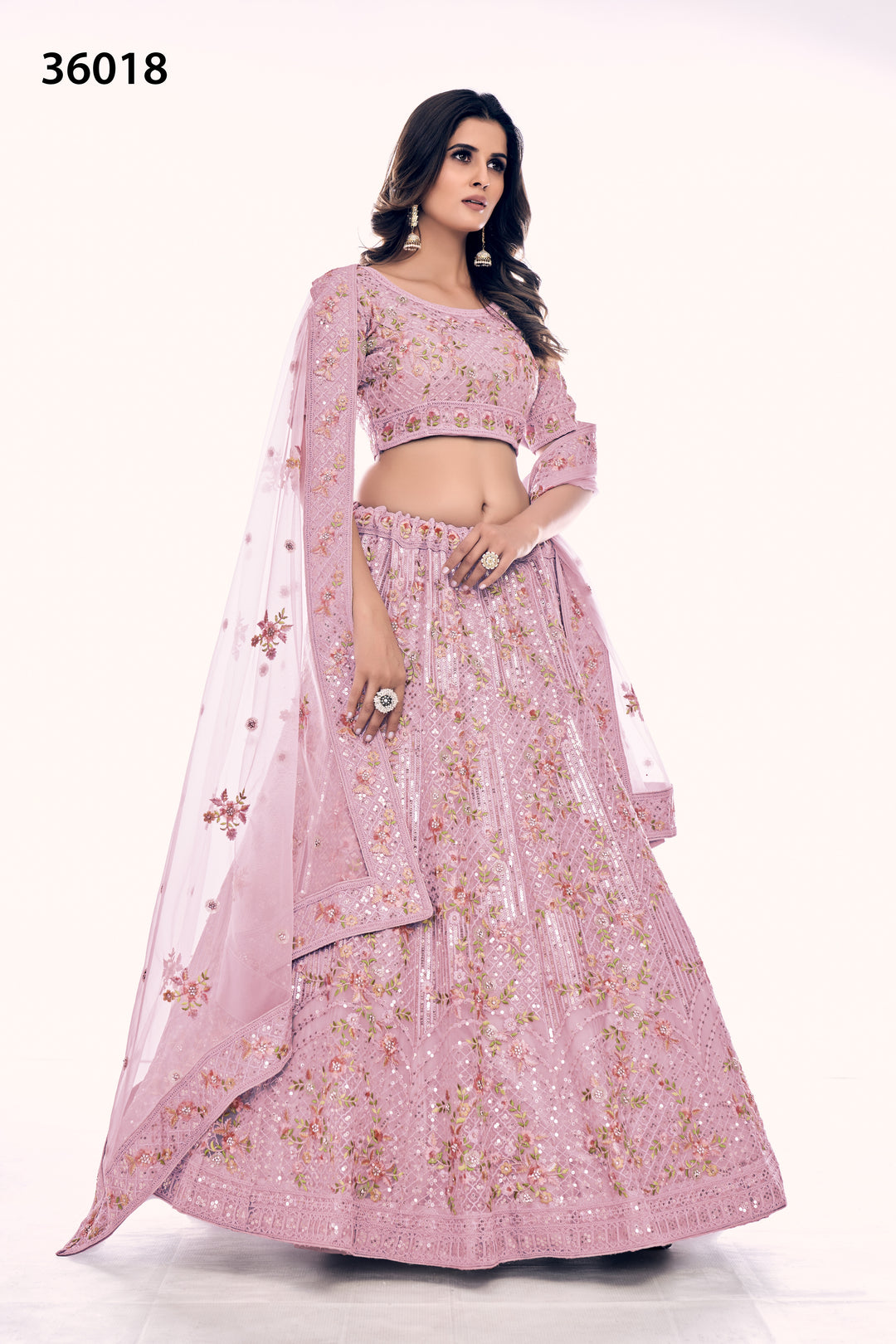 Luxurious Bridal Soft Net Lehenga | Embroidered Designer Lehenga Choli