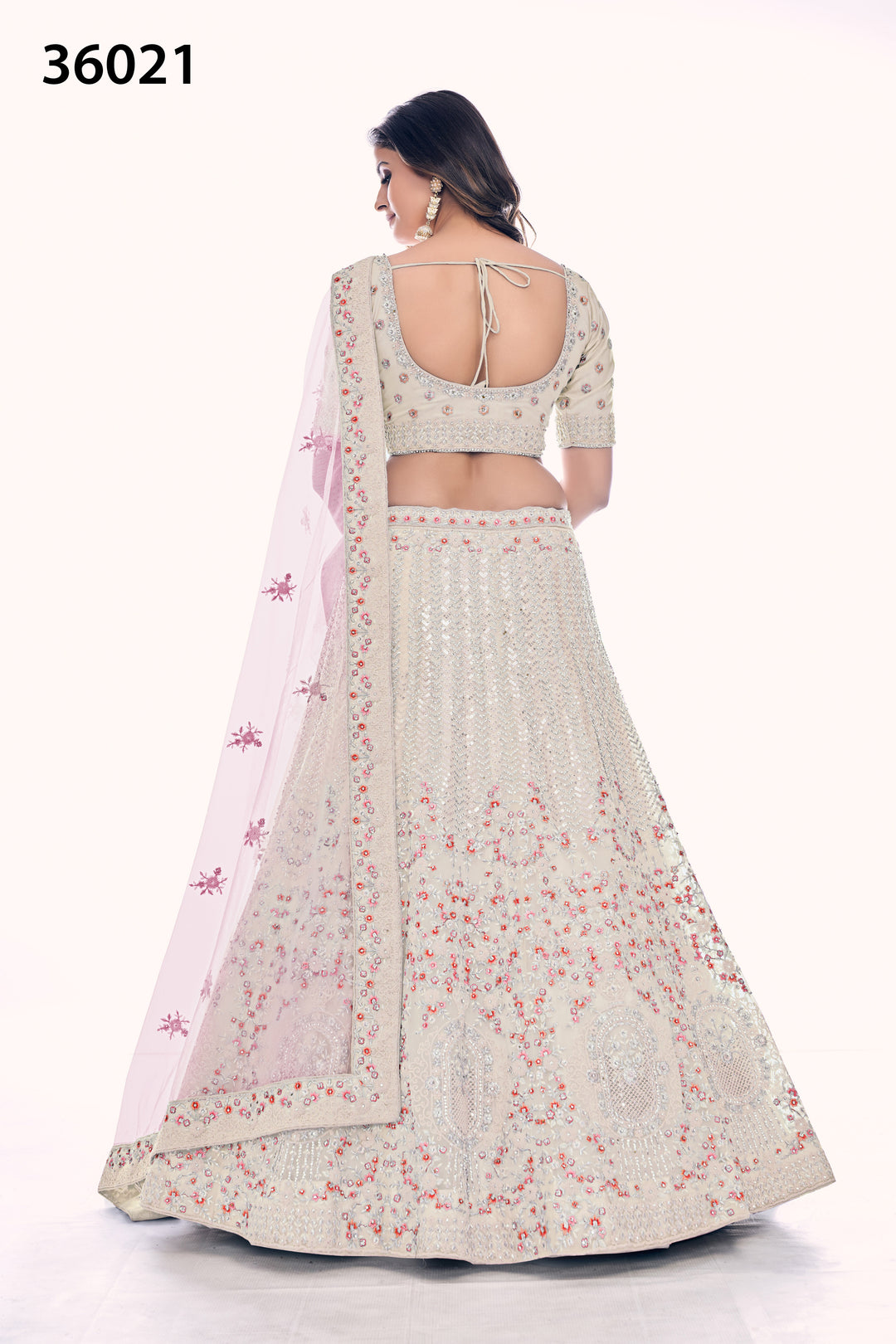 Exquisite Bridal Lehenga Choli | Soft Net Embroidered Wedding Lehenga