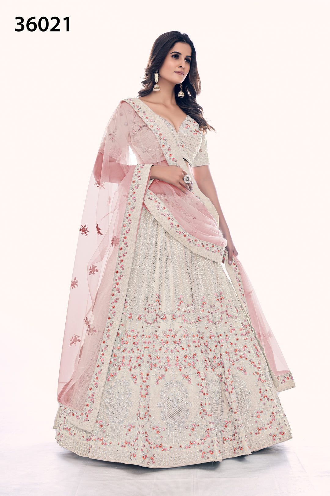 Exquisite Bridal Lehenga Choli | Soft Net Embroidered Wedding Lehenga