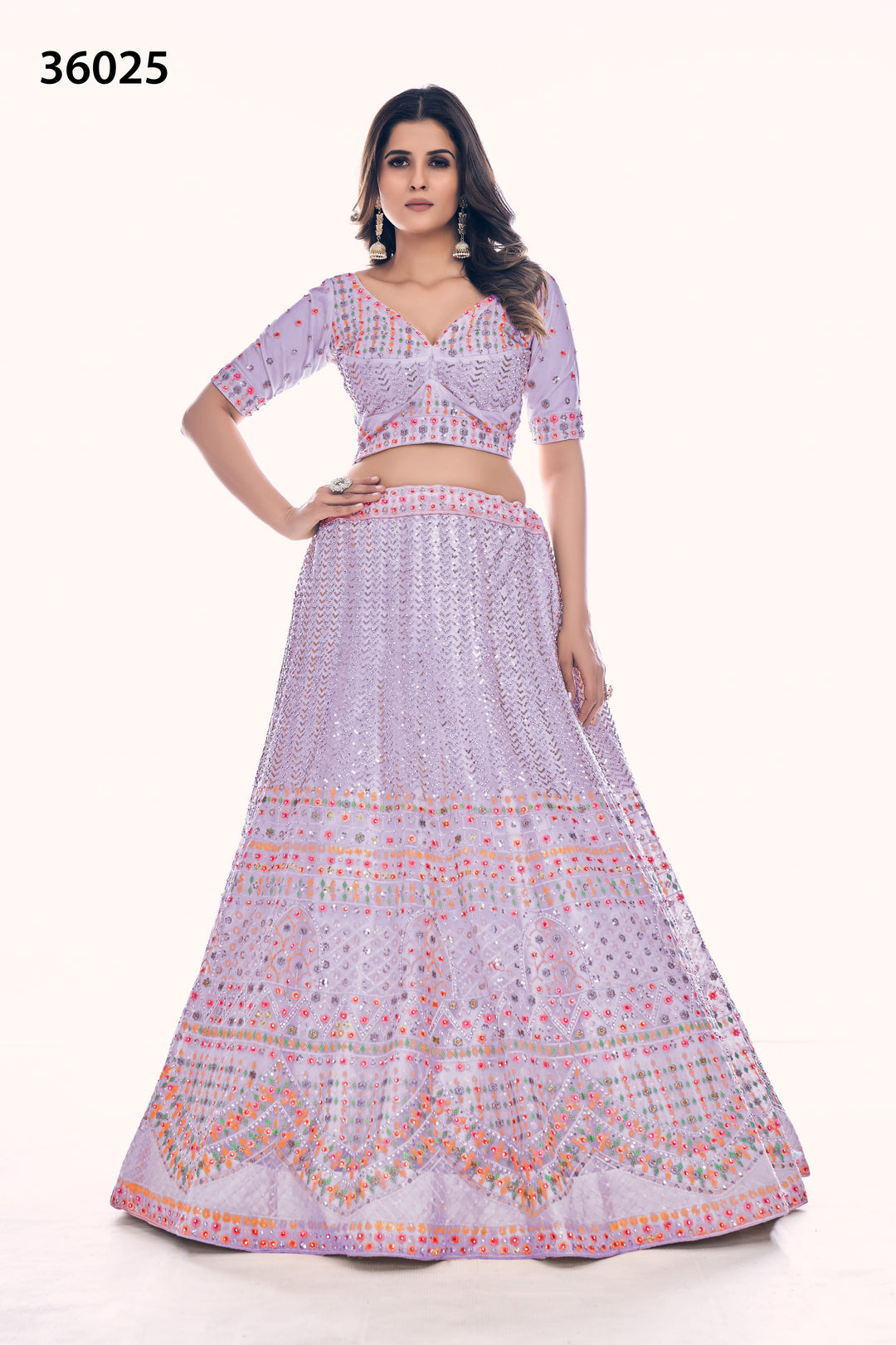 Exclusive Designer Lehenga Choli Set | Soft Net Bridal Lehenga for Women